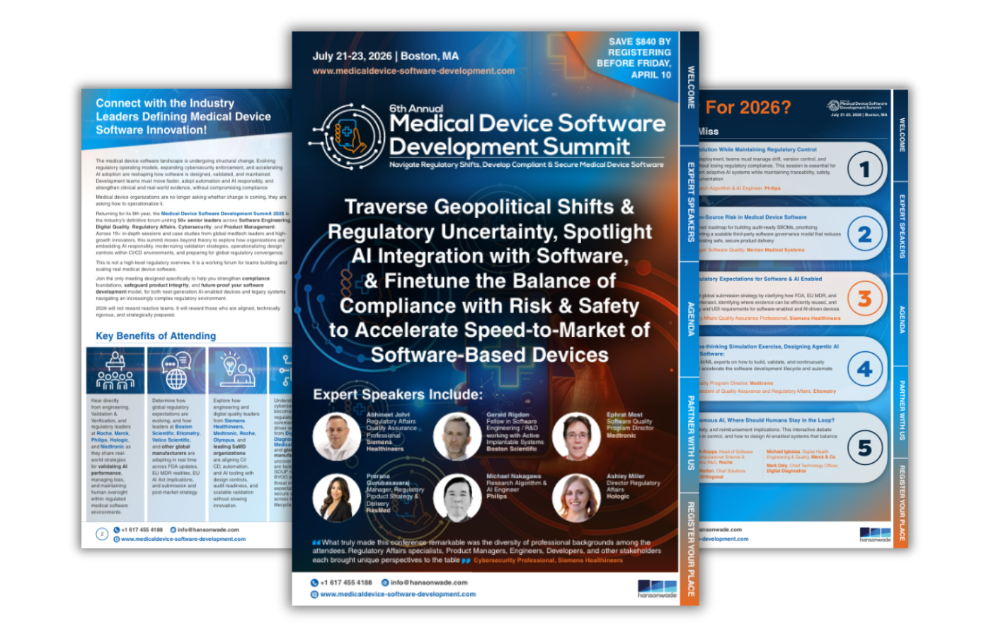 6th Medical Device Software Development Summit Brochure Image
